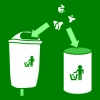 afval vuilnisbakken doen groen