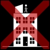 appartement dak betreden kruis rood
