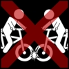 fiets bots fiets kruis rood