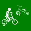 fietsen kleuters groen