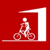 fietsen onder afdak rood