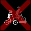 fietsen voorbijsteken kruis rood