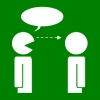 gesprek aankijken groen