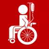 infuus rolstoel rood