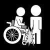 rolstoel bots persoon elektrisch