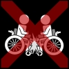 rolstoel bots rolstoel elektrisch kruis rood