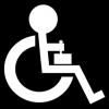 rolstoel elektrisch symbool