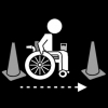 rolstoel kegels water