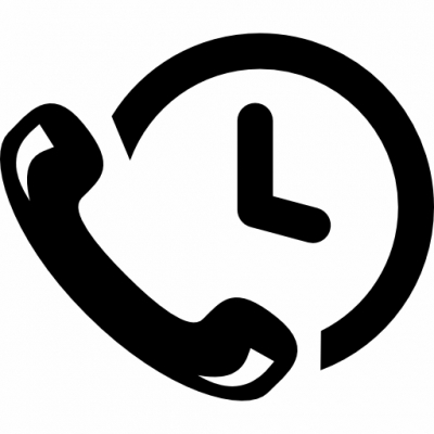 phone-auricular-and-a-clock
