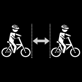 fietsen afstand houden