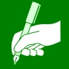 schrijven pengreep groen