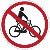 Toegang verboden voor fietsen