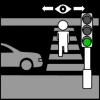 verkeerslicht groen oversteken kijken