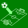 voetbal binnen lijnen groen