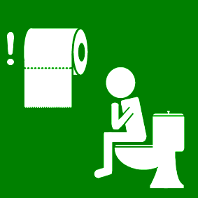 toiletpapier gebruiken groen